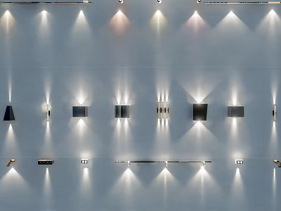 Modern Wall Lamps With Various Decorative Designs And Soft Lighting Effects For Home Interiors 3d model