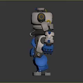 Mech warrior machine battle armor mechanical battle armor machine warrior battle robot game robot 3d model