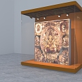 Dunhuang Painting Exhibition Frame Display Cabinet Dunhuang Feitian Decorative Painting 3d model