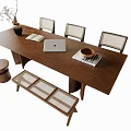 Modern Dining Table Chair Combination Dining Table Chair 3d model