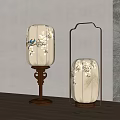 Fabric table lamp 3d model