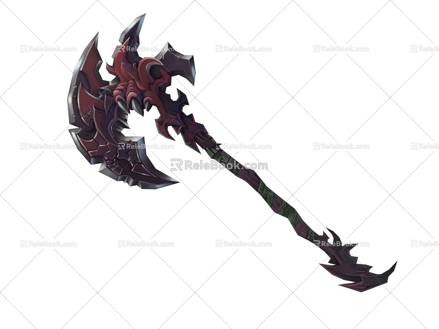 Anime Weapon Axe Pangu Axe 3d model