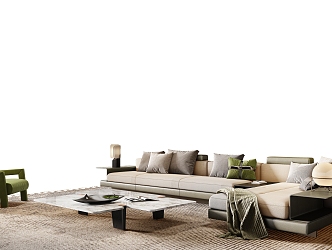 Minotti Miloti Sofa Combination 3d model