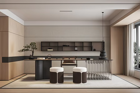 New Chinese Tea Room 3d model