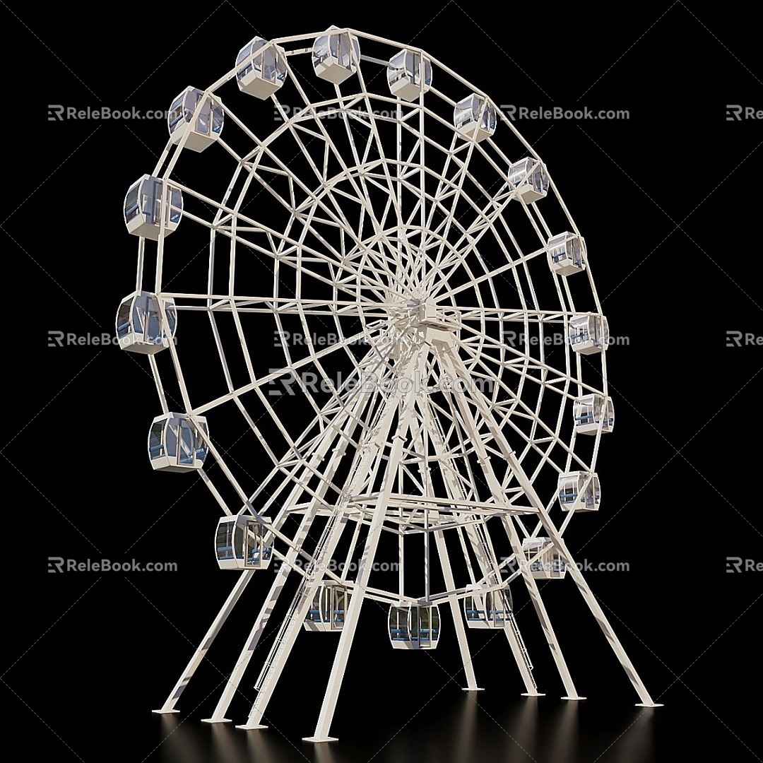 Modern Ferris Wheel 3d model