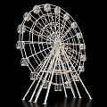 Modern Ferris Wheel 3d model