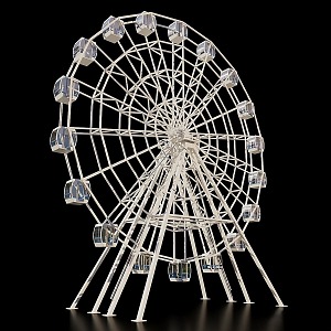 Modern Ferris Wheel 3d model