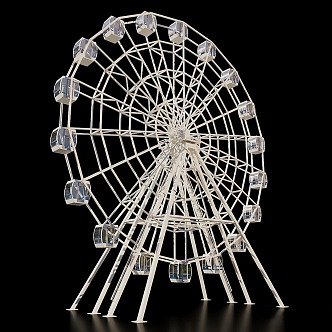 Modern Ferris Wheel 3d model