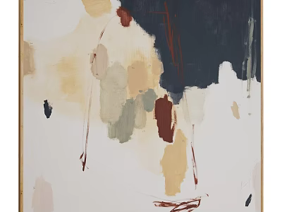 modern abstract painting 3d model