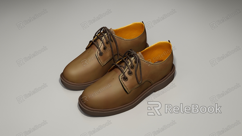 Modern leather shoes model