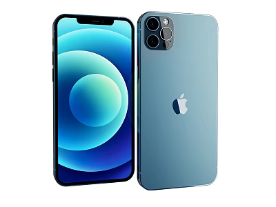 Latest Apple iPhone Smartphone with Vibrant Display and Triple Camera Back Design 3d model