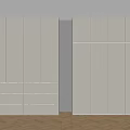 Modern White Wardrobe Design With Drawers And Wooden Floor Interior