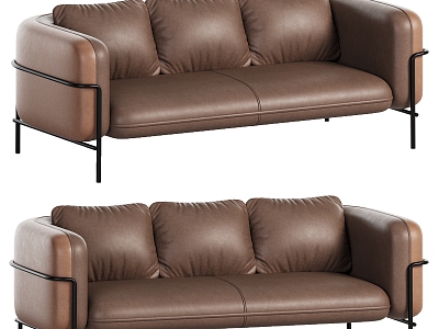 Upholstered Leather Sofa model