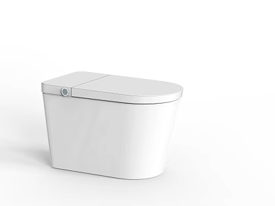 White Modern One Piece Toilet With Sleek Design And Clean Lines 3d model