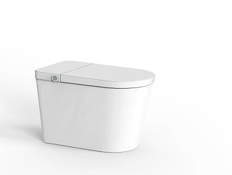 Minimalist Smart Toilet 3d model