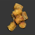 Golden Fried Pastries Stacked With Crispy Texture And Sugar Glaze