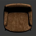 Elegant Brown Velvet Armchair With Modern Design Armrests And Slim Legs