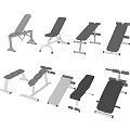 Various Adjustable Fitness Benches With Different Designs For Home Gym Workouts