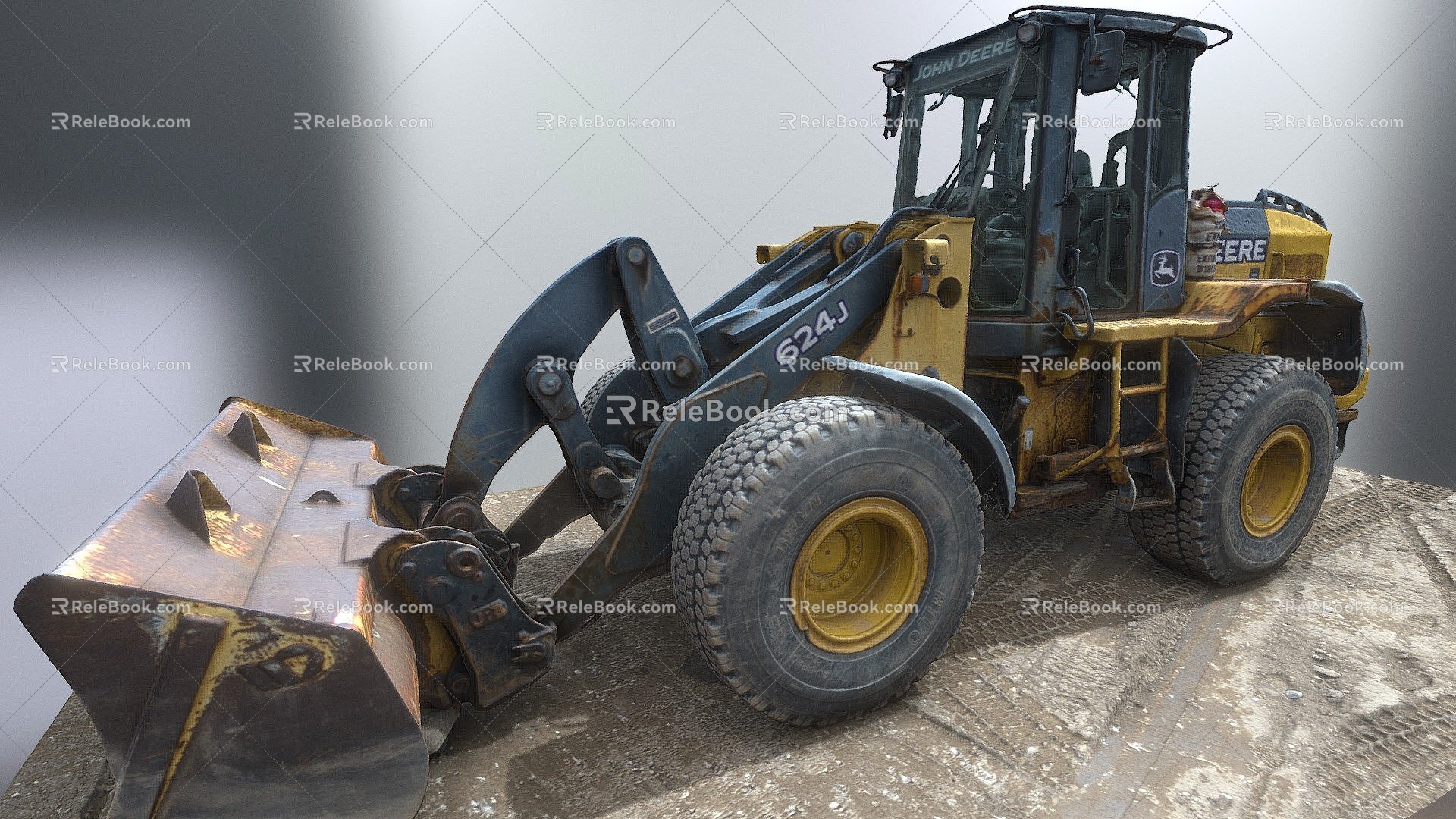 Loader bulldozer 3d model