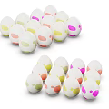 Egg Shaped Plush Dolls Featuring Colorful Spots and Soft Huggable Design