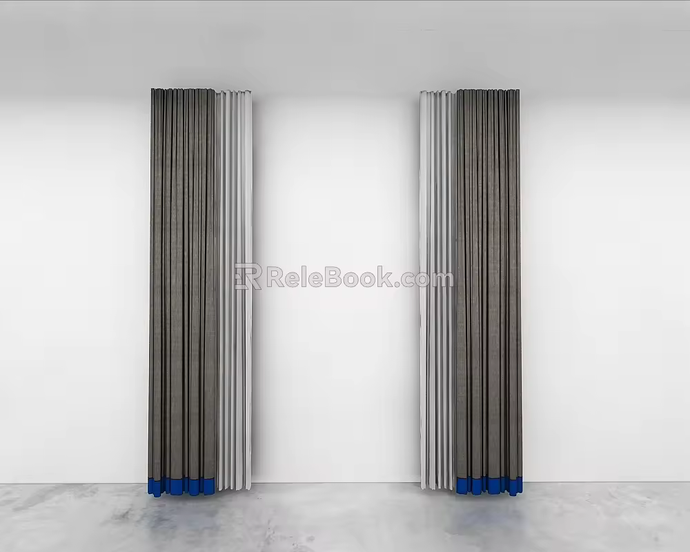 Curtains 3d model