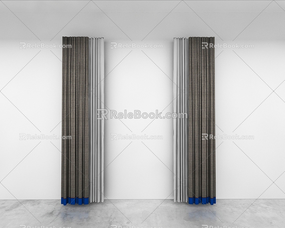 Curtains 3d model