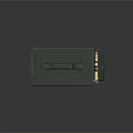 Military Green Ammunition Box with Stacked Bullets for Weapon Storage and Marked Text Details