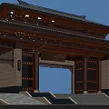Ancient Architectural Wooden Bracket Components With Intricate Carved Details And Evening Lighting