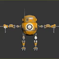 Robot Assistant Small Robot Butler Robot Butler Figure Game Figure 3d model