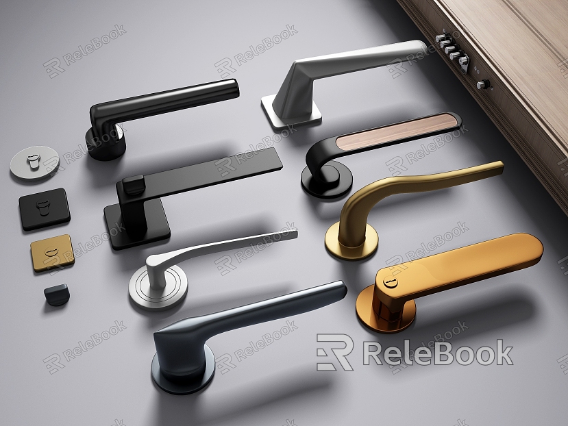 Modern door handle door handle combination model