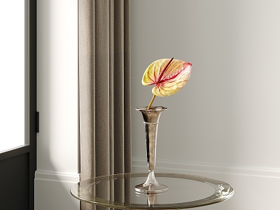 Modern floral art 3d model