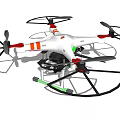 Smart Drone With Quad Rotors Camera And Advanced Sensing Technology 3d model