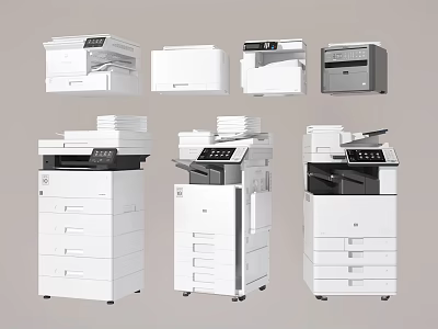 Modern printer copier scanner 3d model