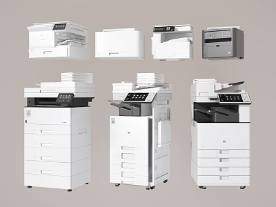 Modern printer copier scanner 3d model