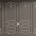Ornate Plaster Moldings With Intricate Patterns For Interior Wall Decoration 3d model