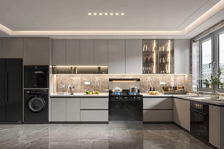 Modern Kitchen 3d model