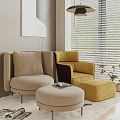 Lazy Sofa Leisure Chair 3d model