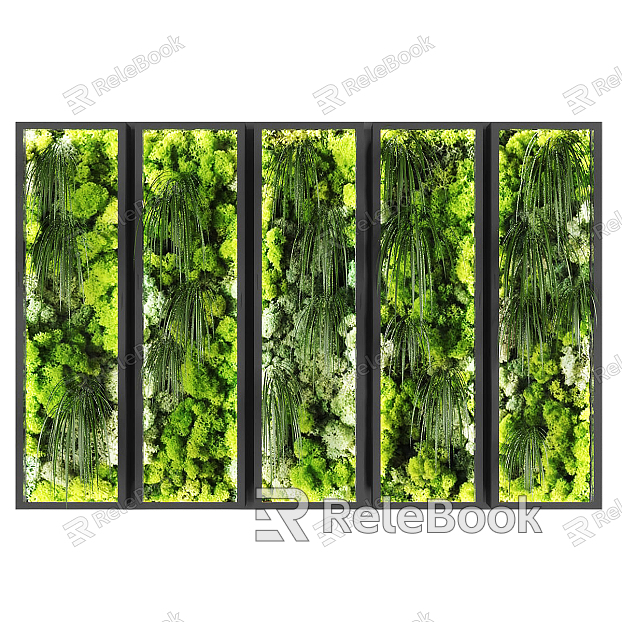 Modern Green Plant Wall Plant Wall Green Plant Wall Decoration model