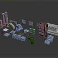 Columns Stone Columns Stone Columns Old Columns Roman Columns Roman Columns Classical Columns Greek Columns 3d model