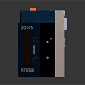 Electronic Control Device With Blue And White Design Open Door And Internal Components
