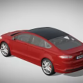 Red Modern Sedan With Sleek Exterior Design And Alloy Wheels