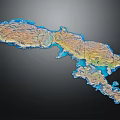 3D Garden Landscape Design With Terrain Features Water Bodies And Lush Green Areas