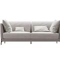 Modern double sofa multiplayer sofa 3d model