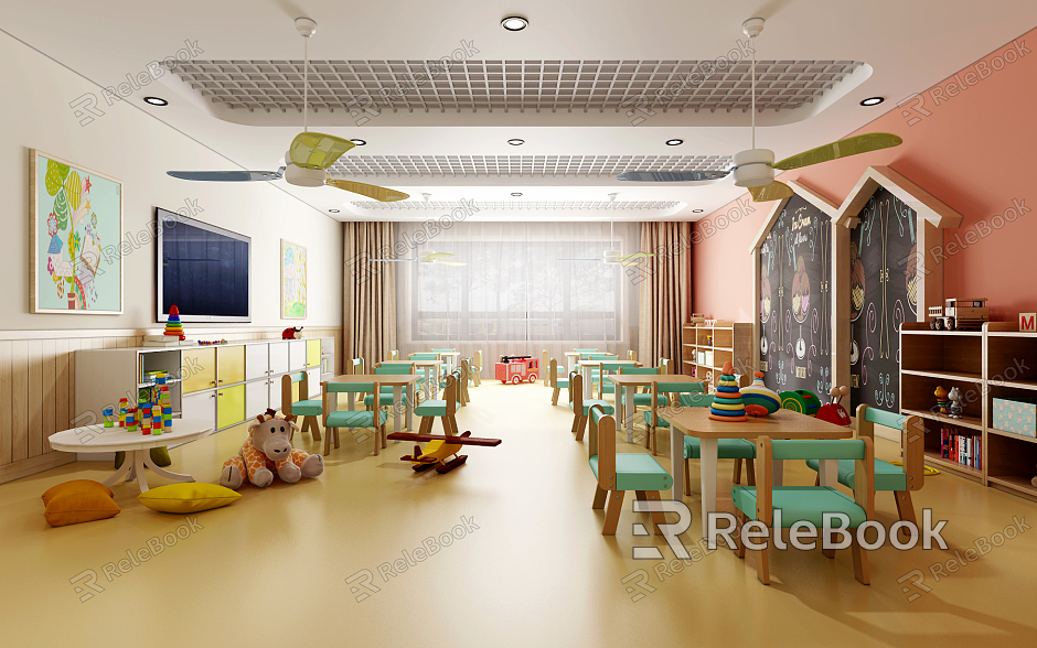 Modern Kindergarten Kindergarten Classroom model