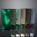 Modern Electronic Smartphones Display Multiple Color Options And Sleek Design