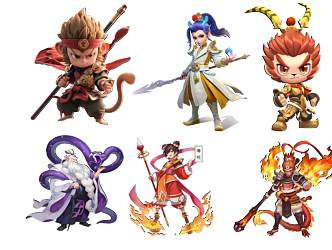 2D Sun Wukong which character 3d model