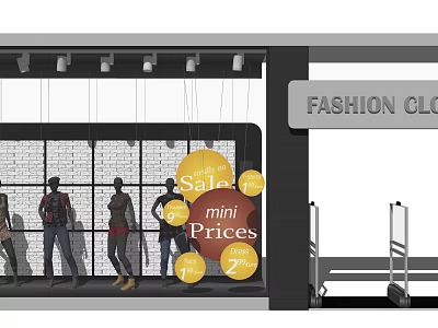 Modern Window 3d model