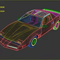 Vintage Sports Car Exterior Design With Streamlined Body Black Roof And Silver Wheels