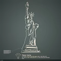 Statue of Liberty Design Neon Lamp with LED Light for Home Decoration