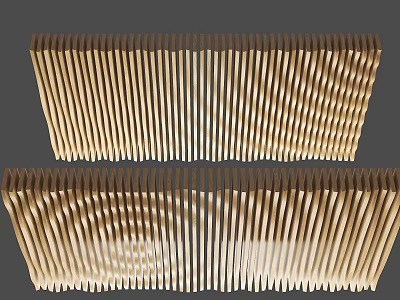 Modern Gold Ceiling Design With Wavy Striped Patterns And Elegant Texture 3d model